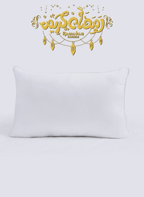 Microfiber Bedding Pillow for Sleeping, Fluffy Down Alternative Filling Breathable Pillow